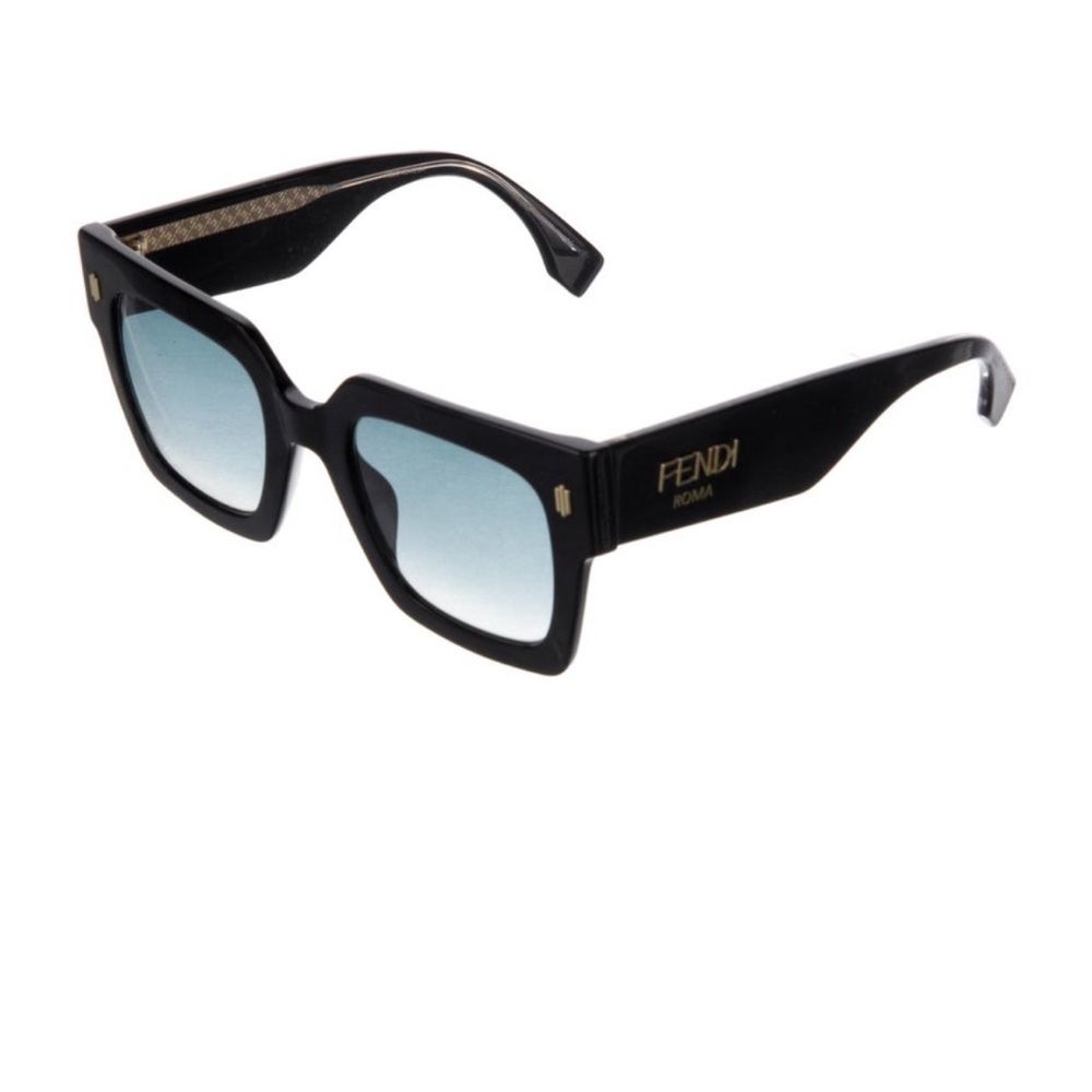 Fendi Black Gradient Square Oversized Sunglasses - Picture 8 of 12